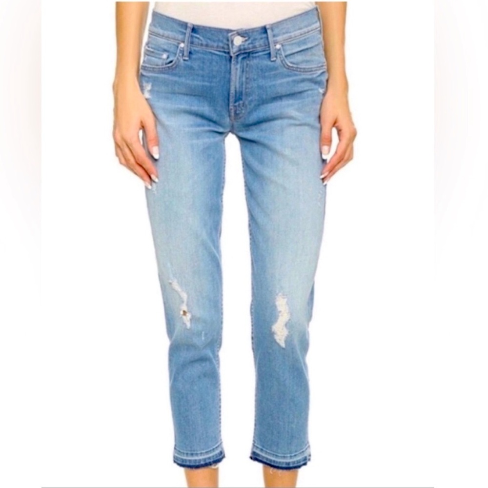 Mother Denim- undone hem dropout